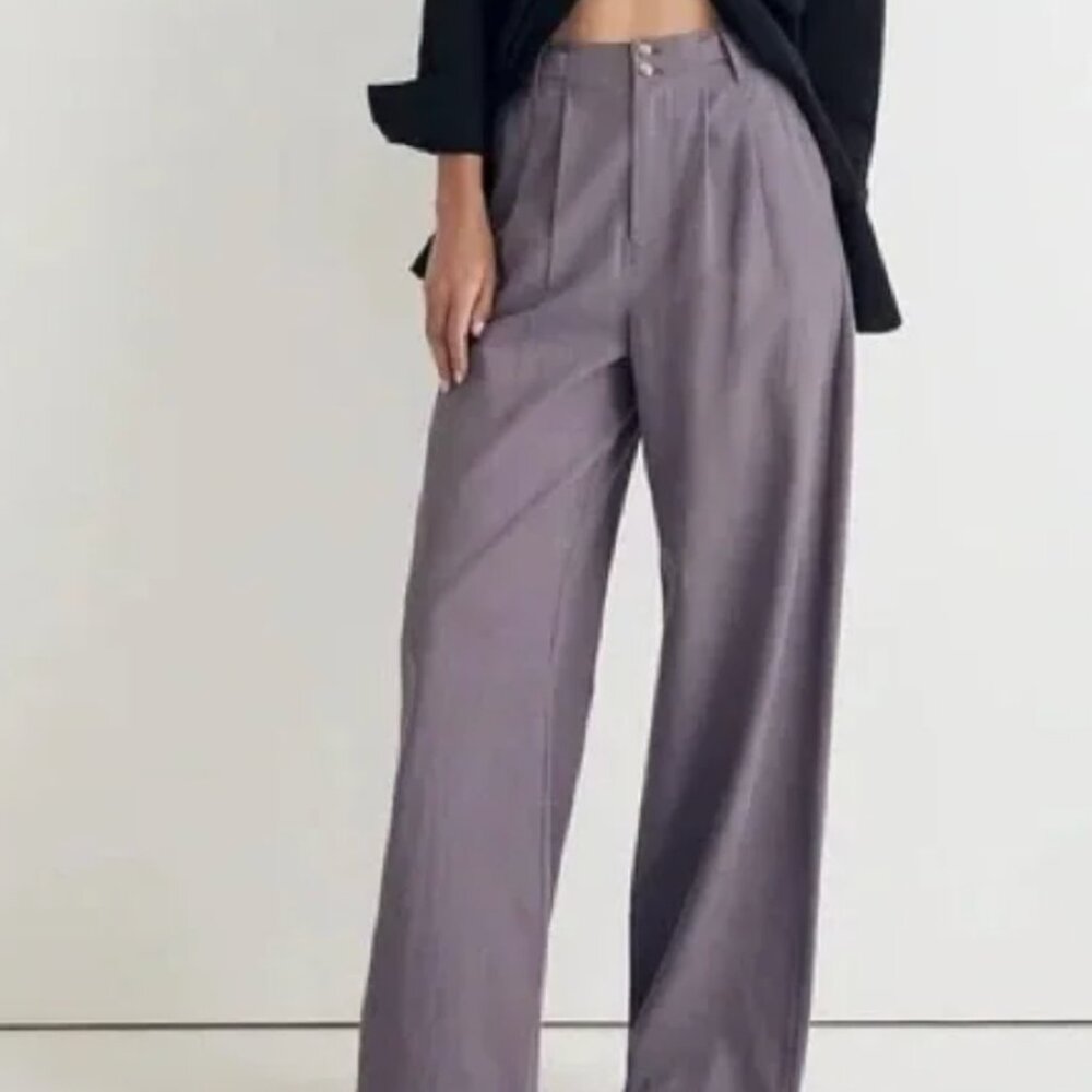 Madewell Harlow Wide-Leg Pant Rare Lavender Sz 0
